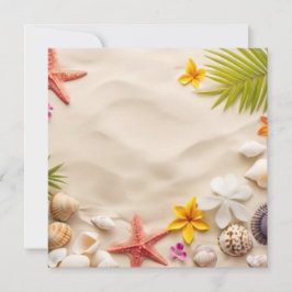 Tarjeta de felicitación en blanco para los tesoros