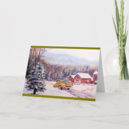 Tarjeta de felicitación en blanco para Navidades d