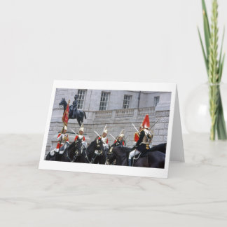 Tarjeta de felicitación en blanco plegada de la Gu