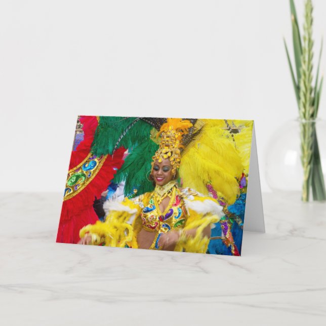 Tarjeta de felicitación en blanco plegado del Carn (Anverso)