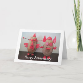 Tarjeta de Felicitación en Blanco por el Aniversar