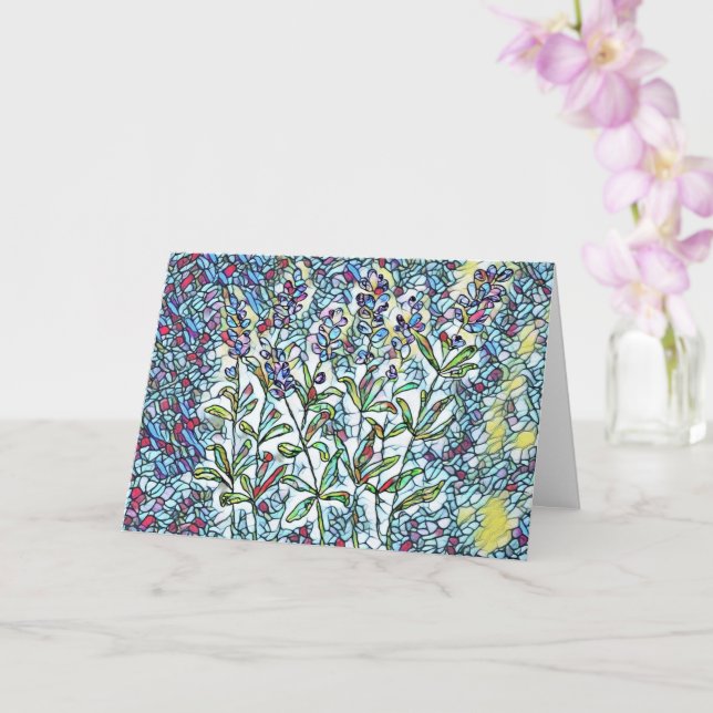 Tarjeta de felicitación en blanco - SG Lavender (Orquídea)