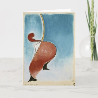 Tarjeta de felicitación en blanco Theo van Doesbur