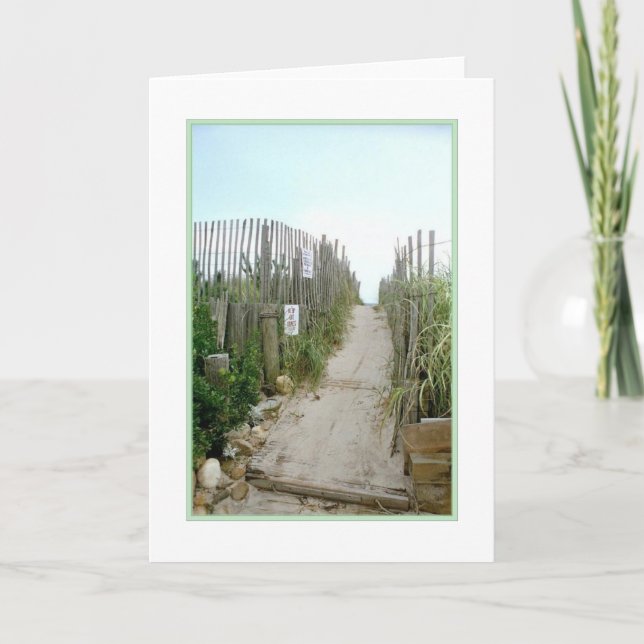 Tarjeta de felicitación en blanco "This way to the (Anverso)