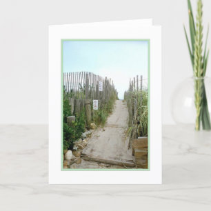 Tarjeta de felicitación en blanco "This way to the