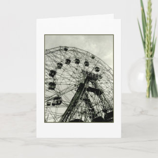 Tarjeta de felicitación en blanco 'Wonder Wheel'