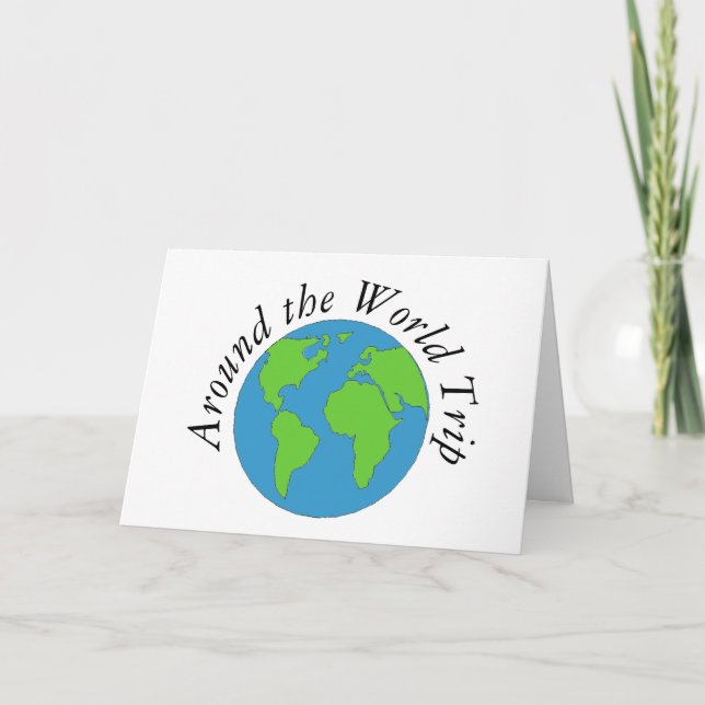 Tarjeta de felicitación - en todo el mundo (Anverso)