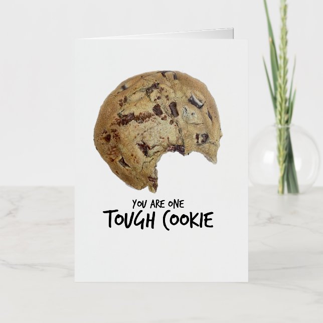 Tarjeta de Felicitación 'Eres una Galleta Dura' (Anverso)