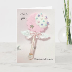 Tarjeta de felicitación - Es un Chica
