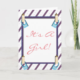 Tarjeta de felicitación Es una niña