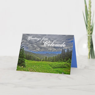 Tarjeta de felicitación escénica de Colorado