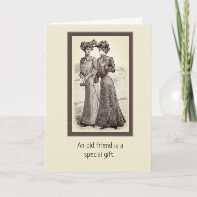 Tarjeta de felicitación especial de viejos amigos (Anverso)
