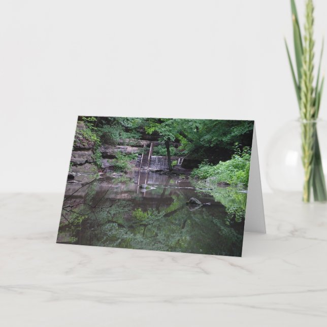 Tarjeta de felicitación espejo, espejo (Anverso)