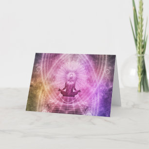 Tarjeta de felicitación espiritual metafísica "New