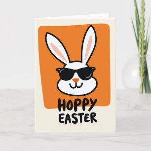 Tarjeta de Felicitación Estacional de Conejo Genia