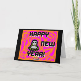 Tarjeta de felicitación estándar de deseos de año 