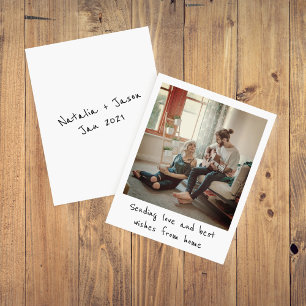 Tarjeta de felicitación estilo retro