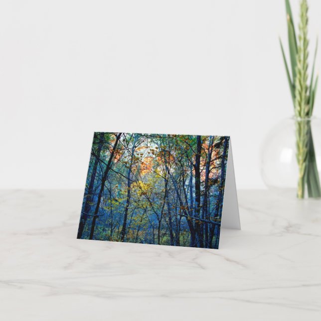 Tarjeta de felicitación - estímulo - el árbol de (Anverso)