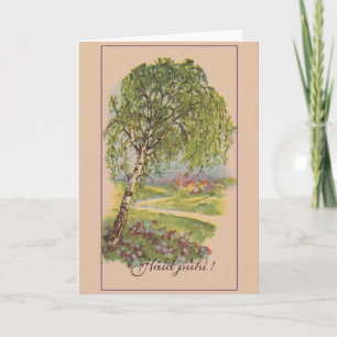 Tarjeta de felicitación estonia del navidad de