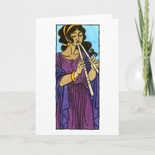 Tarjeta de felicitación Euterpe (Anverso)