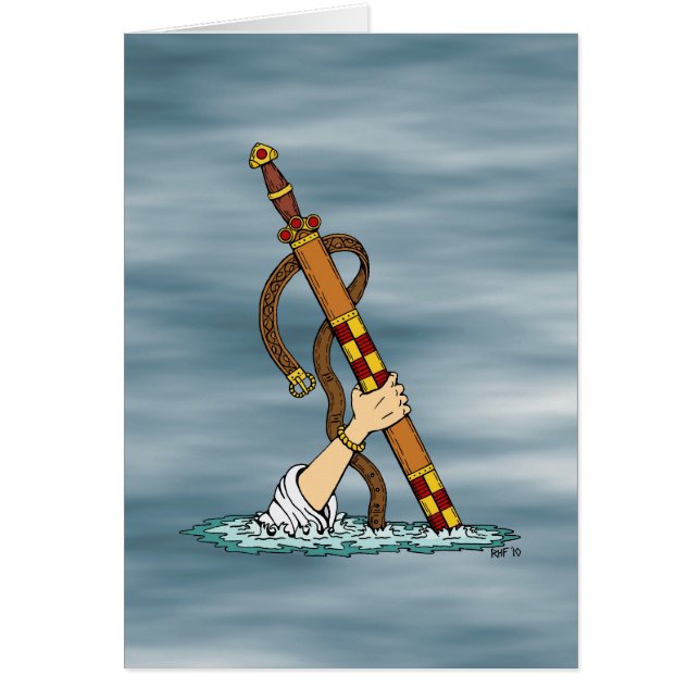 Tarjeta de felicitación Excalibur (Frente)