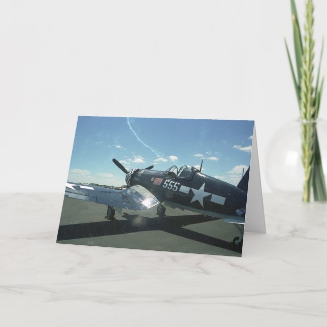 Tarjeta de felicitación F4U-1 Corsair (Anverso)