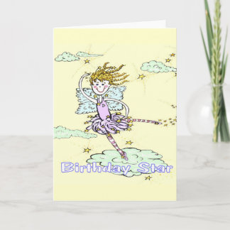 Tarjeta de felicitación Fairy de Cumpleaños Feliz