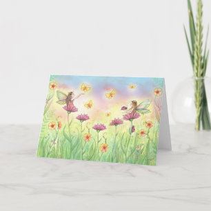 Tarjeta de felicitación Fairy para las hermanas