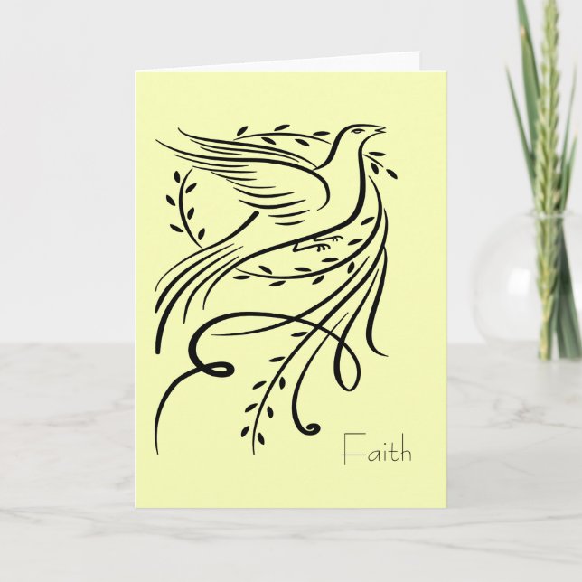 Tarjeta de felicitación Faith Dove (Anverso)