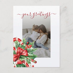 Tarjeta de Felicitación Familiar con Guión de Cara
