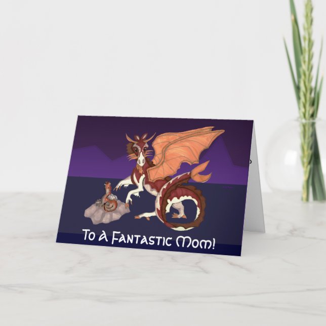 Tarjeta de felicitación fantástica de la mamá de (Anverso)