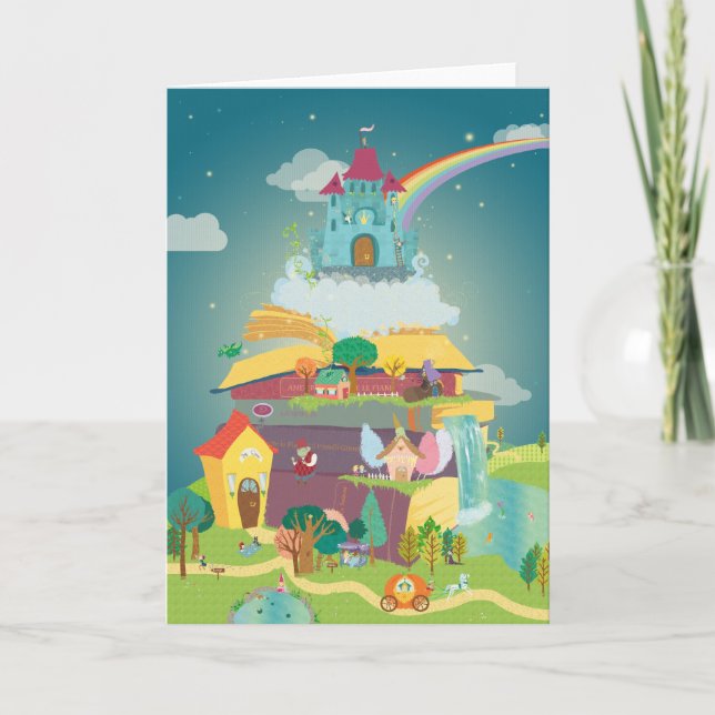 Tarjeta de felicitación Fantasy Land (Anverso)