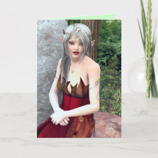 Tarjeta de felicitación Fantasy Princess Woodland