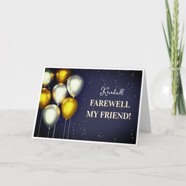 Tarjeta de felicitación Farwell Friend (Anverso)