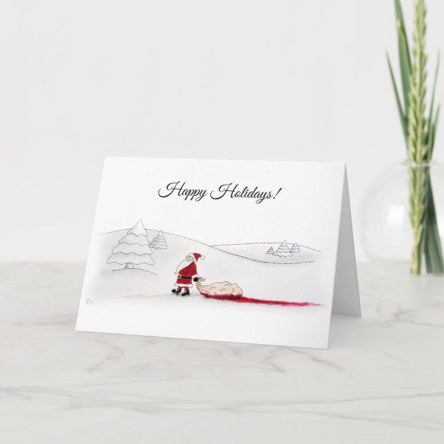Tarjeta de felicitación Felices Fiestas (Anverso)