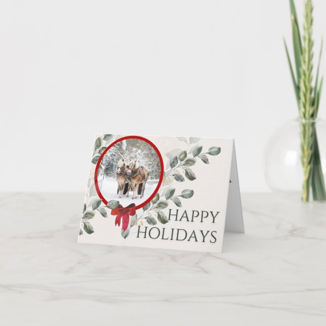 Tarjeta de felicitación Felices Fiestas (Anverso)