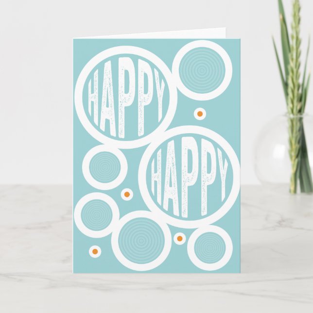 Tarjeta de felicitación feliz (Anverso)