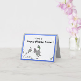 Tarjeta de felicitación feliz (amapola) de Pascua