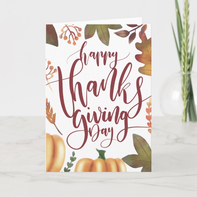 Tarjeta de felicitación feliz caprichosa del día (Anverso)