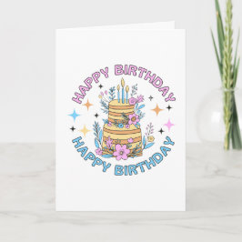Tarjeta de felicitación 'Feliz cumpleaños'