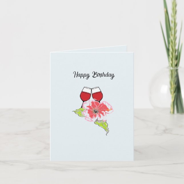 Tarjeta de felicitación : Feliz cumpleaños (Anverso)