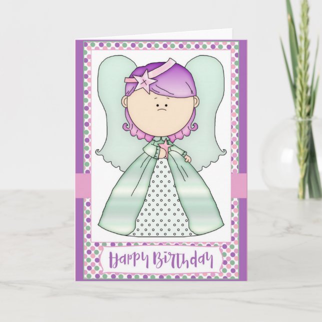 Tarjeta de felicitación Feliz Cumpleaños Angel Chi (Anverso)