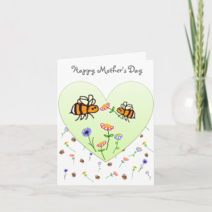 Tarjeta de felicitación feliz de BuzzAboutBees del