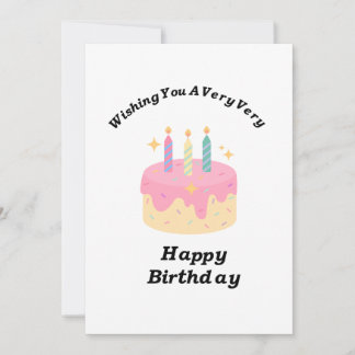 Tarjeta de felicitación feliz de cumpleaños