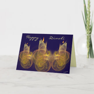 Tarjeta de felicitación feliz de Diwali