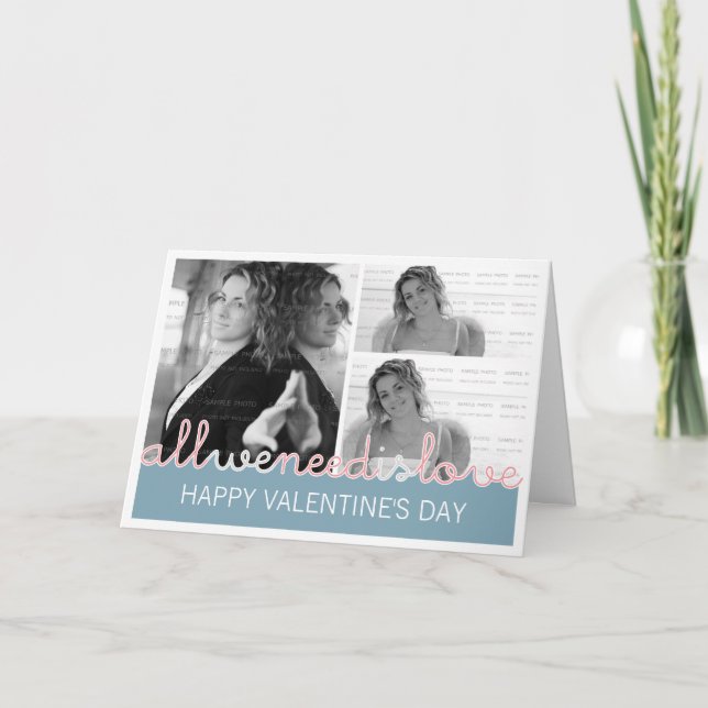 Tarjeta de felicitación feliz de la foto de las (Anverso)