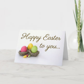 Tarjeta de felicitación feliz de Pascua
