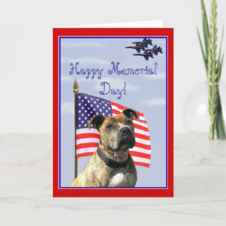 Tarjeta de felicitación feliz de Pitbull del
