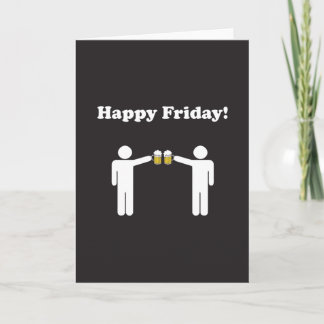 Tarjeta de felicitación feliz de viernes