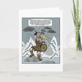 Tarjeta de felicitación feliz de viernes Viking